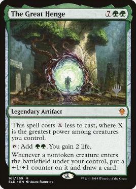 [161]【EN】【FOIL】グレートヘンジ/The Great Henge【ELD】[M][緑]