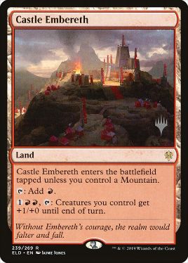 [239]【EN】【FOIL】エンバレス城/Castle Embereth【ELD】[R][土地]