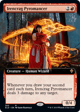 [363]【EN】■拡張アート■アイレンクラッグの紅蓮術師/Irencrag Pyromancer【ELD】[R][赤]
