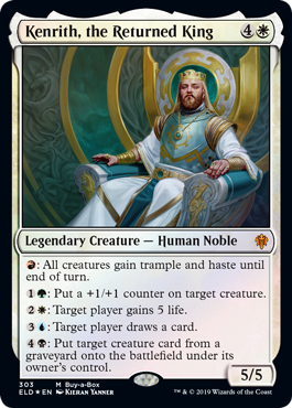 [303]【EN】【FOIL】■PROMO■帰還した王、ケンリス/Kenrith, the Returned King【ELD】[M][白]