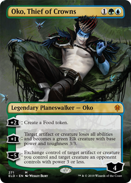 [271]【EN】【FOIL】■ボーダーレス■王冠泥棒、オーコ/Oko, Thief of Crowns【ELD】[M][多色]