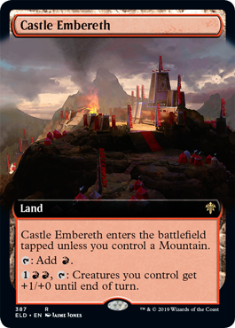 [387]【EN】【FOIL】■拡張アート■エンバレス城/Castle Embereth【ELD】[R][土地]