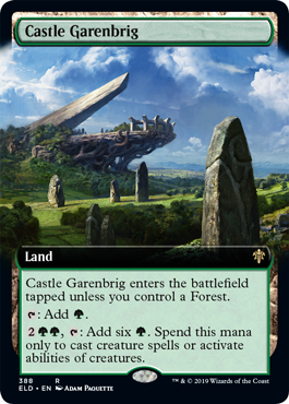 [388]【EN】【FOIL】■拡張アート■ギャレンブリグ城/Castle Garenbrig【ELD】[R][土地]
