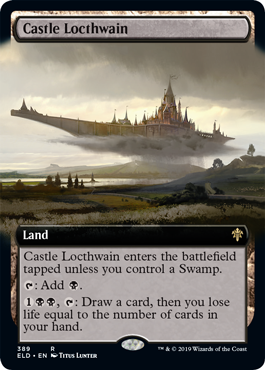 [389]【EN】【FOIL】■拡張アート■ロークスワイン城/Castle Locthwain【ELD】[R][土地]