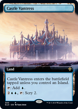 [390]【EN】【FOIL】■拡張アート■ヴァントレス城/Castle Vantress【ELD】[R][土地]