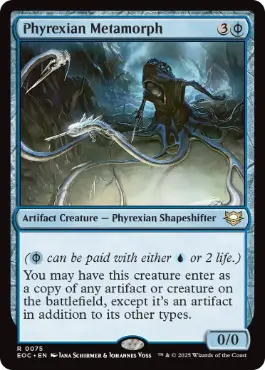 [075]【EN】ファイレクシアの変形者/Phyrexian Metamorph【EOC】[R][青]
