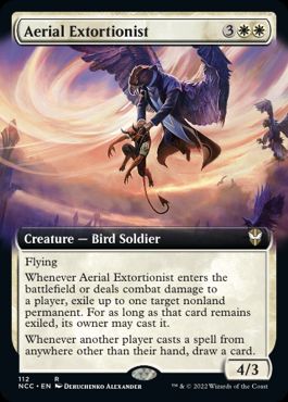 [112]【EN】■拡張アート■天駆ける恐喝者/Aerial Extortionist【NCC】[R][白]