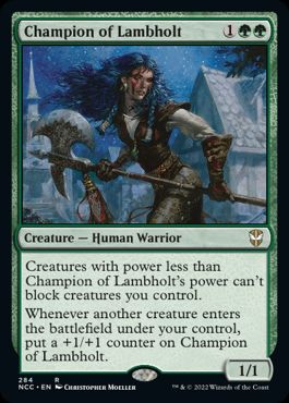 [284]【EN】ラムホルトの勇者/Champion of Lambholt【NCC】[R][緑]