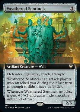 [185]【EN】■拡張アート■雨ざらしの番兵/Weathered Sentinels【NCC】[R][茶]