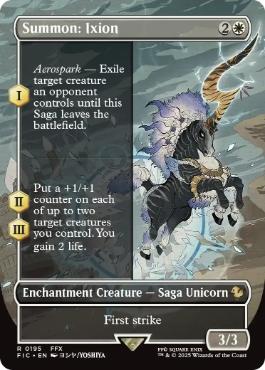 [195]【EN】■ボーダーレス■召喚：イクシオン/Summon: Ixion【FIC】[R][白]