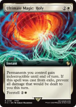 [110]【EN】【FOIL】■拡張アート■究極魔法「ホーリー」/Ultimate Magic: Holy【FIC】[R][白]