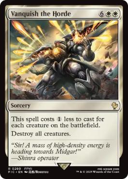 [260]【EN】【サージFOIL】大群退治/Vanquish the Horde【FIC】[R][白]