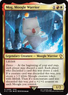 [089]【EN】【サージFOIL】モーグリ族の戦士、モグ/Mog, Moogle Warrior【FIC】[R][多色]