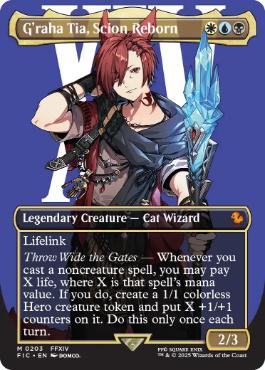 [203]【EN】【FOIL】■ボーダーレス■時空を渡りし者、グ・ラハ・ティア/G'raha Tia, Scion Reborn【FIC】[M][多色]