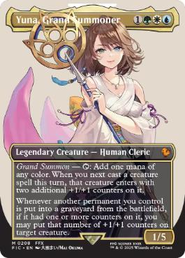 [208]【EN】【FOIL】■ボーダーレス■大召喚士、ユウナ/Yuna, Grand Summoner【FIC】[M][多色]