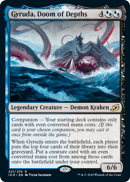 [221]【EN】深海の破滅、ジャイルーダ/Gyruda, Doom of Depths【IKO】[R][多色]