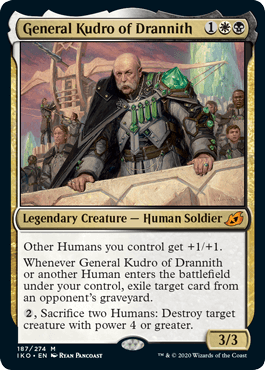 [187]【EN】【FOIL】ドラニスのクードロ将軍/General Kudro of Drannith【IKO】[M][多色]