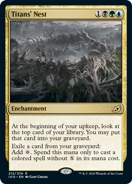 [212]【EN】【FOIL】巨獣の巣/Titans' Nest【IKO】[R][多色]