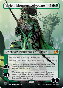[277]【EN】【FOIL】■ショーケース■怪物の代言者、ビビアン/Vivien, Monsters' Advocate【IKO】[M][緑]
