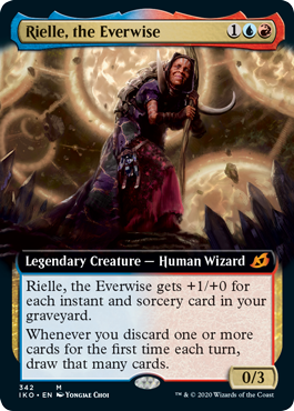 [342]【EN】【FOIL】■拡張アート■常智のリエール/Rielle, the Everwise【IKO】[M][多色]