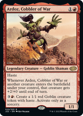 [029]【EN】戦争の靴職人、アルドース/Ardoz, Cobbler of War【J22】[R][赤]
