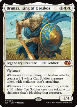 [058]【EN】オレスコスの王、ブリマーズ/Brimaz, King of Oreskos【J25】[M][白]