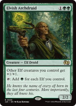 [655]【EN】エルフの大ドルイド/Elvish Archdruid【J25】[R][緑]