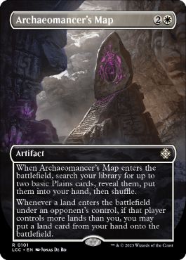[101]【EN】【FOIL】■ボーダーレス■古術師の地図/Archaeomancer's Map【LCC】[R][白]