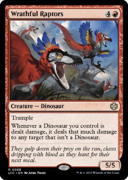 [088]【EN】怒れる猛竜/Wrathful Raptors【LCC】[R][赤]