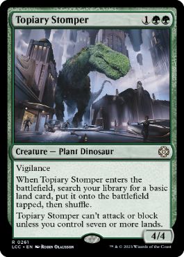[261]【EN】装飾庭園を踏み歩くもの/Topiary Stomper【LCC】[R][緑]