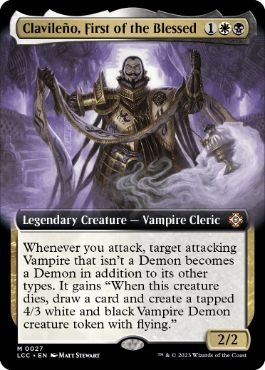 [027]【EN】【FOIL】■拡張アート■最初の福者、クラヴィレーニョ/Clavileño, First of the Blessed【LCC】[M][多色]