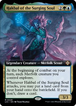[029]【EN】【FOIL】■拡張アート■うねる魂のハクバル/Hakbal of the Surging Soul【LCC】[M][多色]