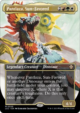 [020]【EN】【FOIL】■ボーダーレス■太陽の寵児、パントラザ/Pantlaza, Sun-Favored【LCC】[M][多色]