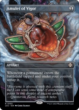 [103]【EN】【FOIL】■ボーダーレス■精力の護符/Amulet of Vigor【LCC】[R][茶]