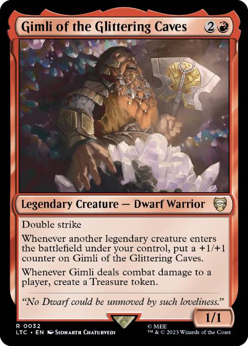 [032]【EN】燦光洞のギムリ/Gimli of the Glittering Caves【LTC】[R][赤]