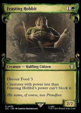 [439]【EN】■ショーケース■大いに食べるホビット/Feasting Hobbit【LTC】[R][緑]