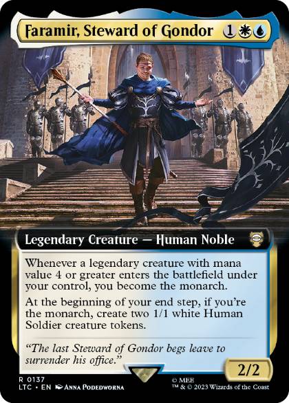 [137]【EN】■拡張アート■ゴンドールの執政、ファラミア/Faramir, Steward of Gondor【LTC】[R][多色]