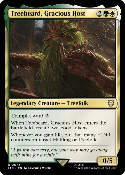 [073]【EN】親切にもてなす者、木の鬚/Treebeard, Gracious Host【LTC】[R][多色]