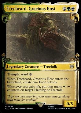[483]【EN】■ショーケース■親切にもてなす者、木の鬚/Treebeard, Gracious Host【LTC】[R][多色]