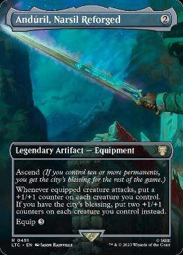 [491]【EN】■ボーダーレス■ナルシルの再鍛、アンドゥーリル/Andúril, Narsil Reforged【LTC】[R][茶]