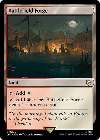 [296]【EN】戦場の鍛冶場/Battlefield Forge【LTC】[R][土地]