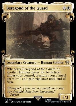 [411]【EN】【銀幕FOIL】■ショーケース■近衛隊のベレゴンド/Beregond of the Guard【LTC】[R][白]