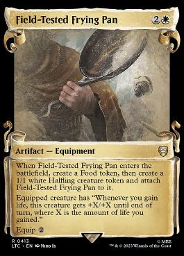 [413]【EN】【銀幕FOIL】■ショーケース■百戦錬磨のフライパン/Field-Tested Frying Pan【LTC】[R][白]