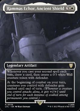[505]【EN】【FOIL】■ボーダーレス■Rammas Echor, Ancient Shield【LTC】[R][白]