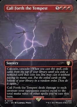 [509]【EN】【FOIL】■ボーダーレス■嵐の喚び起こし/Call Forth the Tempest【LTC】[R][赤]
