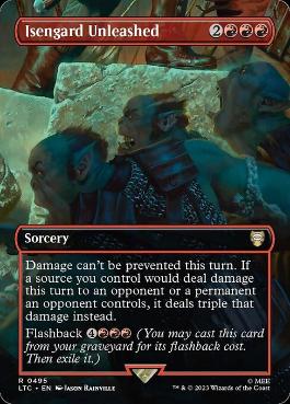 [495]【EN】【FOIL】■ボーダーレス■Isengard Unleashed【LTC】[R][赤]