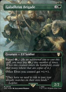 [546]【EN】【サージFOIL】■ボーダーレス■Galadhrim Brigade【LTC】[R][緑]
