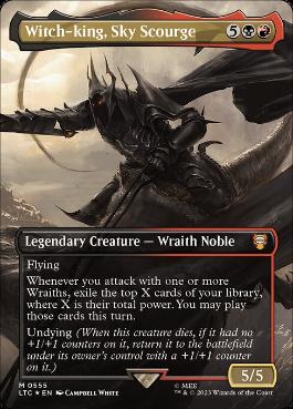 [555]【EN】【サージFOIL】■ボーダーレス■Witch-king, Sky Scourge【LTC】[M][多色]