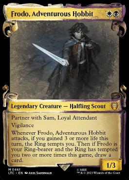 [461]【EN】【銀幕FOIL】■ショーケース■冒険好きなホビット、フロド/Frodo, Adventurous Hobbit【LTC】[M][多色]