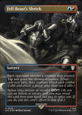 [552]【EN】【サージFOIL】■ボーダーレス■Fell Beast's Shriek【LTC】[R][多色]